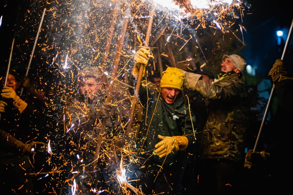 Fiesta de fuego en Ourense