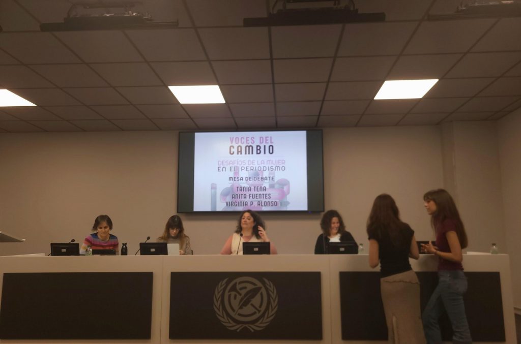 Carlota Coronado, Tania Tena, Virginia Pérez Alonso y Anita Fuentes en la Sala Naranja el pasado 4 de marzo l Foto: Emilio Estrella