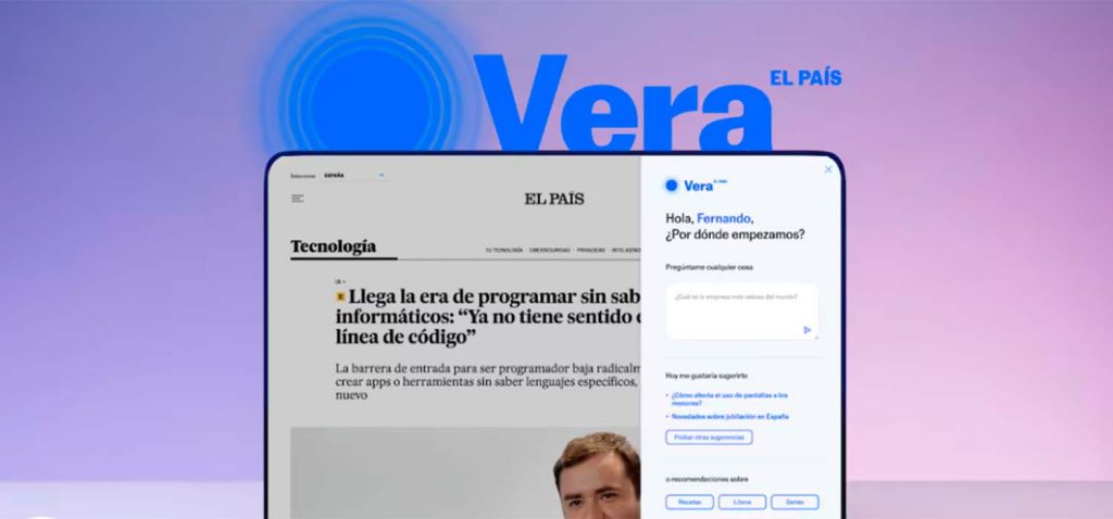 El País lanza Vera, su asistente de inteligencia artificial