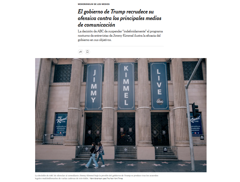 El gobierno de Trump recrudece su ofensiva contra los principales medios de comunicación